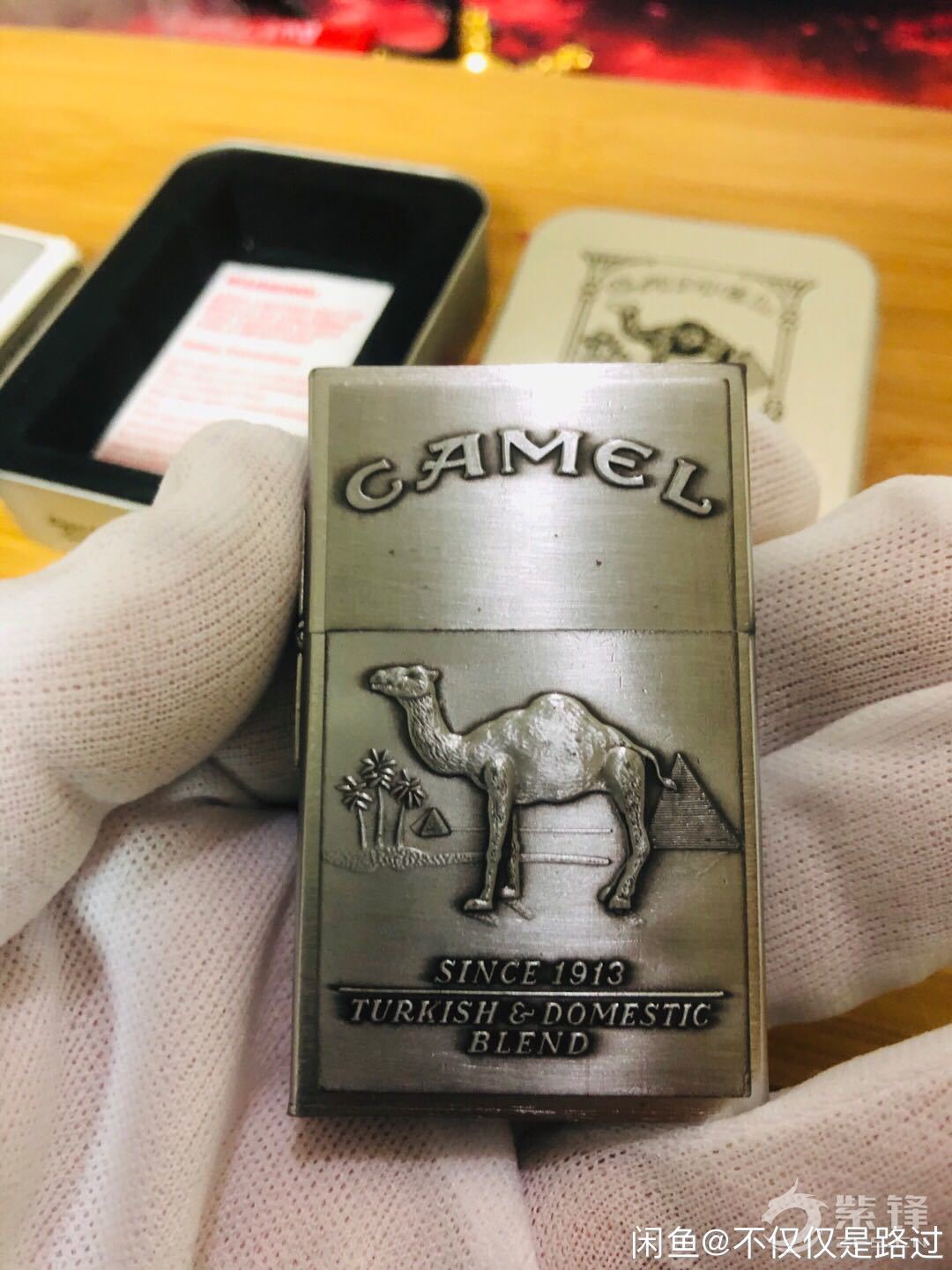zippo骆驼乔系列,zippo骆驼系列 1996骆驼大平头 32复刻大贴章-晒机交流紫锋-zippo打
