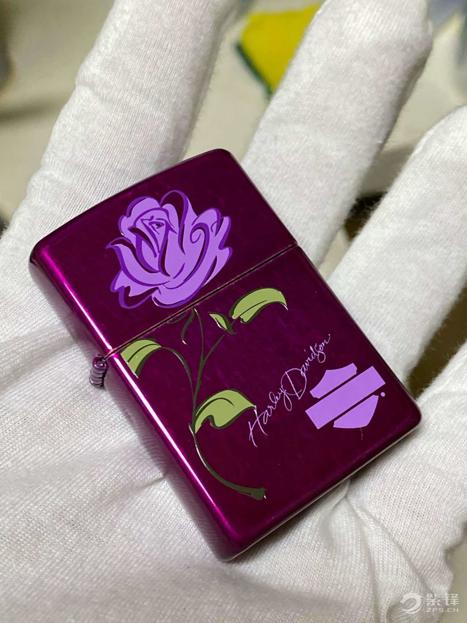 哈雷玫瑰第二朵-晒机交流紫锋-zippo打火机爱好者|zippo老机|zippo打