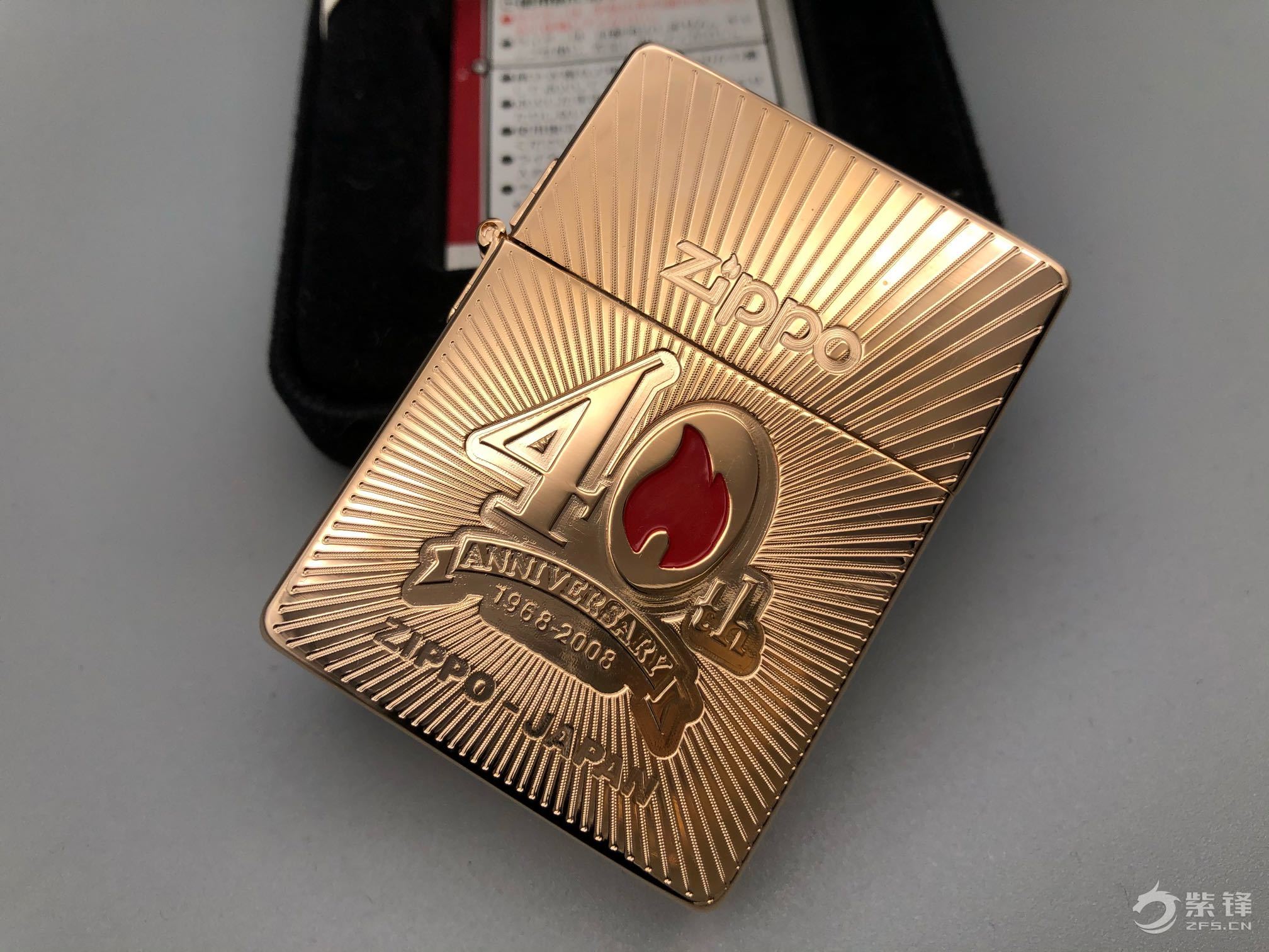 每日一晒之07首版复刻35玫瑰金日版zippo四十周年纪念