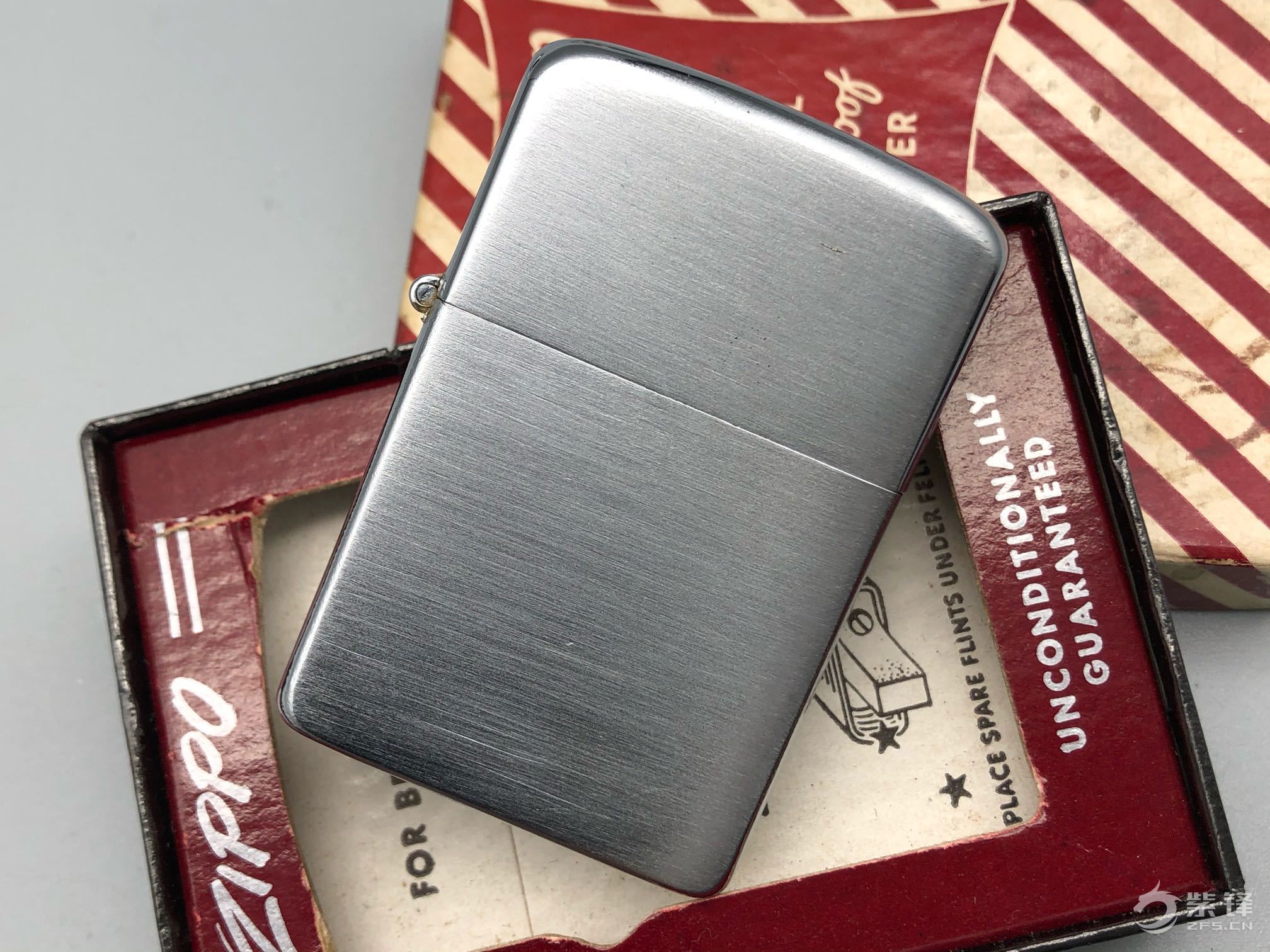 每日一晒之大五拉丝光板钢机-晒机交流紫锋-zippo打火机爱好者|zippo