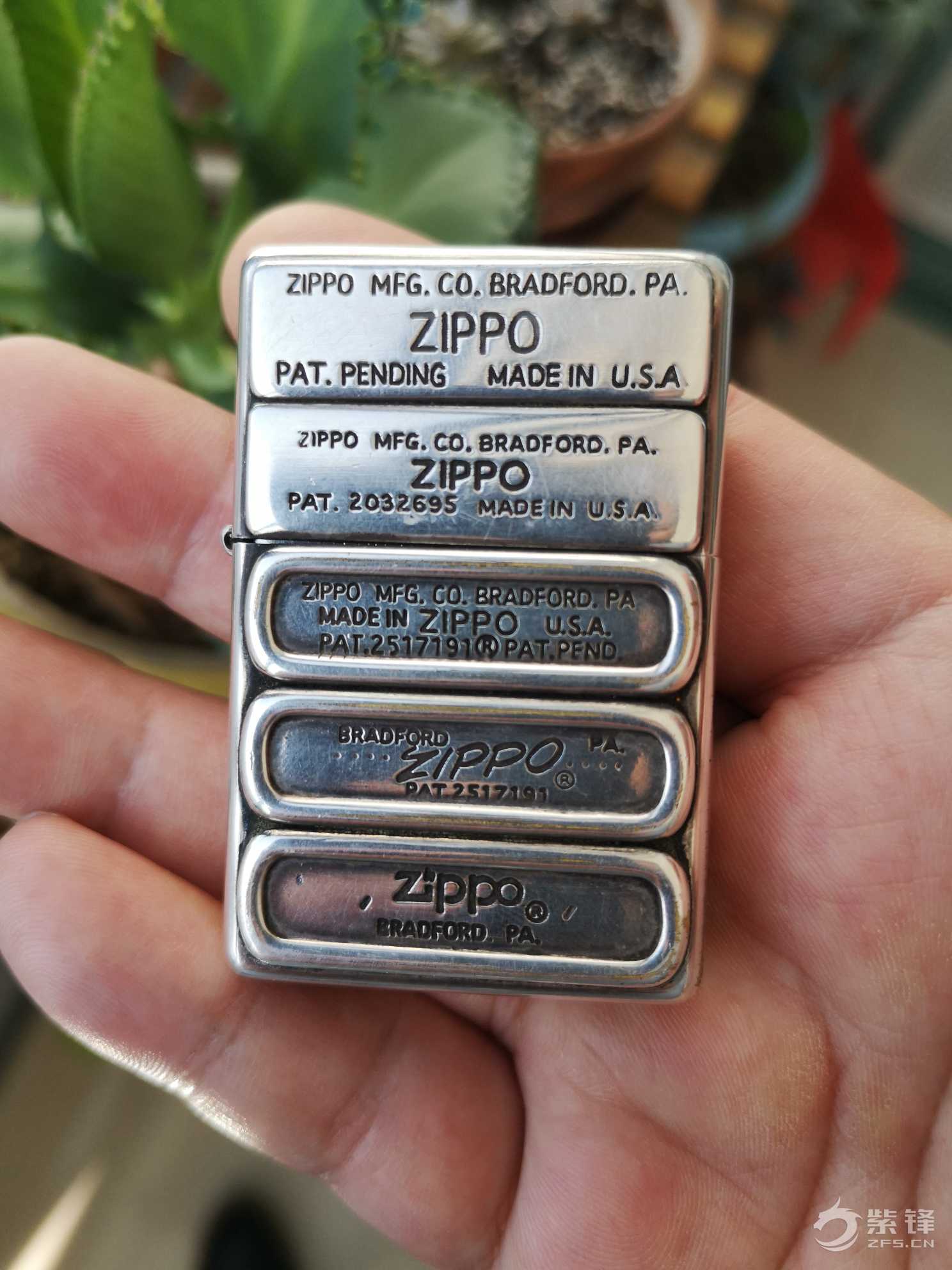 12年镀银五代标双头怪-晒机交流紫锋-zippo打火机爱好者|zippo老机