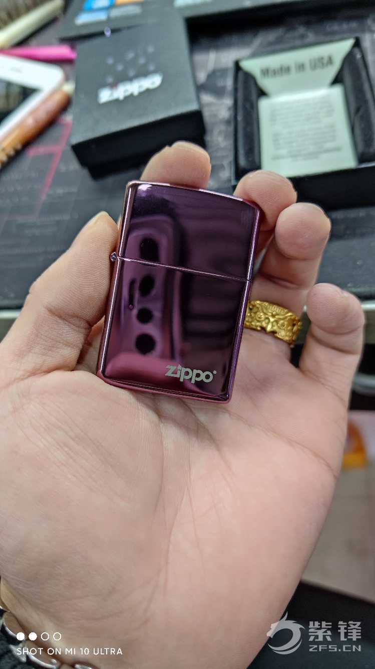 紫冰 质感也很好-晒机交流紫锋-zippo打火机爱好者|zippo老机|zippo打