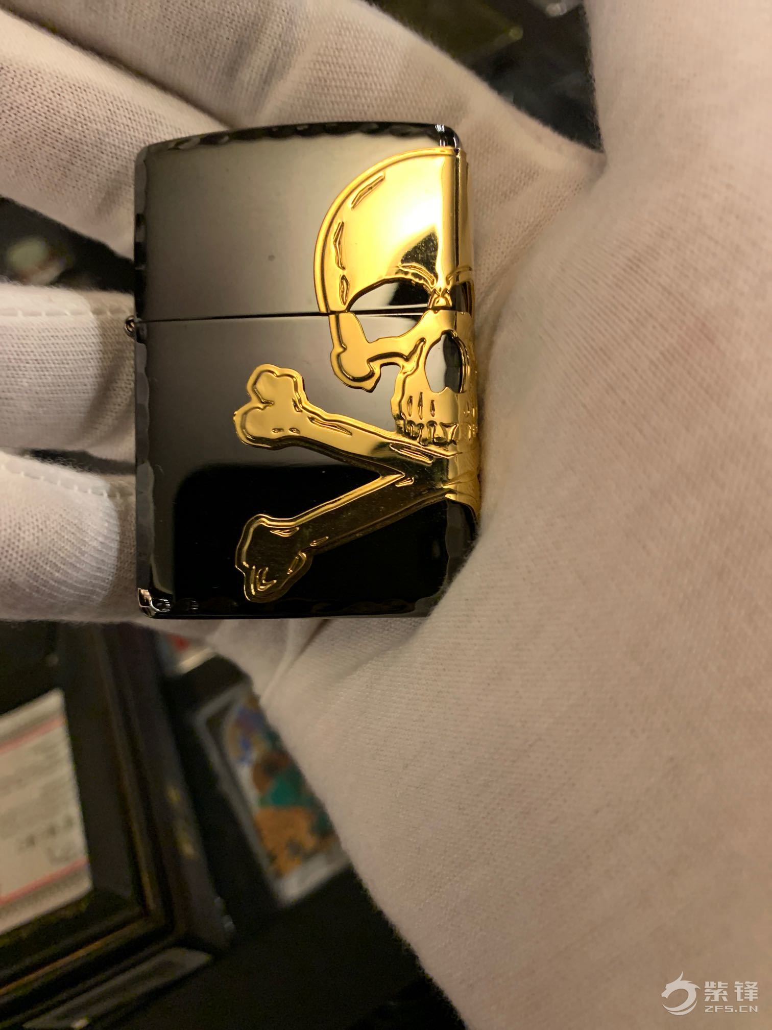 每日一款钟爱骷髅-晒机交流紫锋-zippo打火机爱好者|zippo老机|zippo