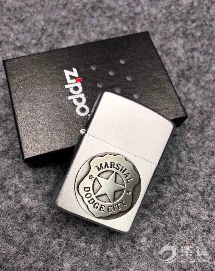 美版原装zippo 05年绝版四大洲德州警徽章 准备开烧