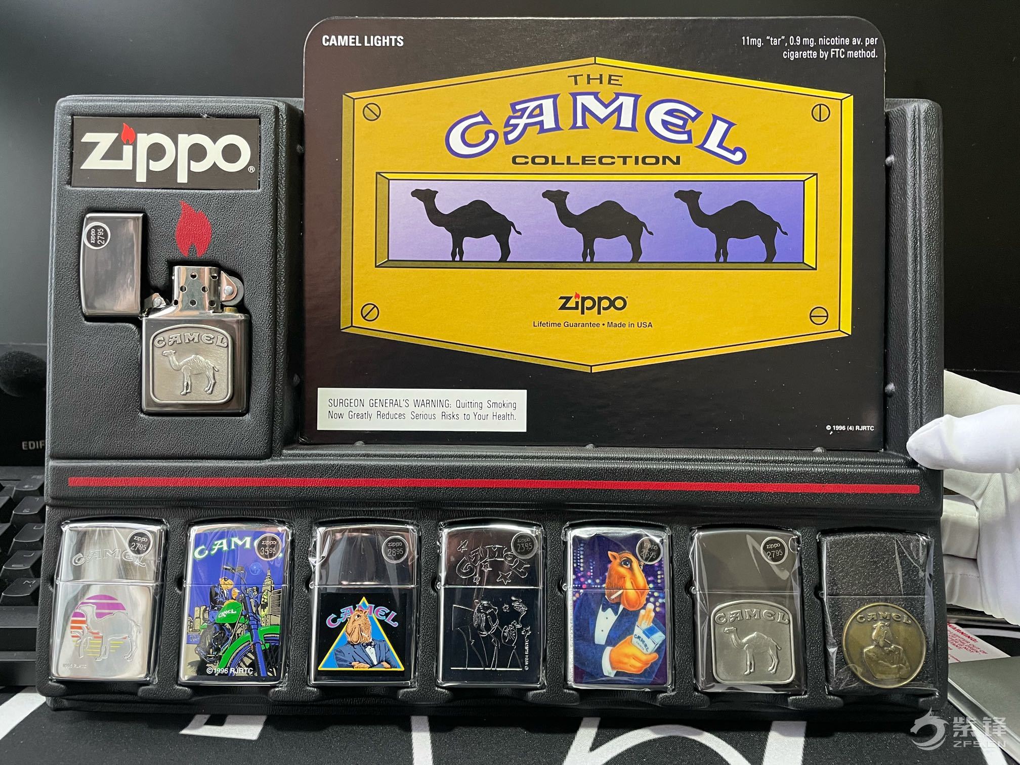 欣赏一下骆驼年册摆台大套97-98年-晒机交流紫锋-zippo打火机爱好者