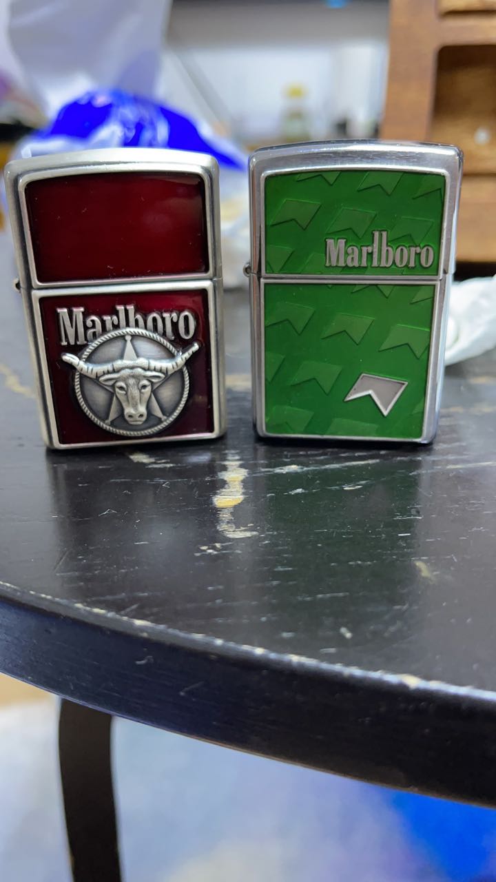 晒机蹭热度-万宝路蹲姿策马绿万-晒机交流紫锋-zippo打火机爱好者