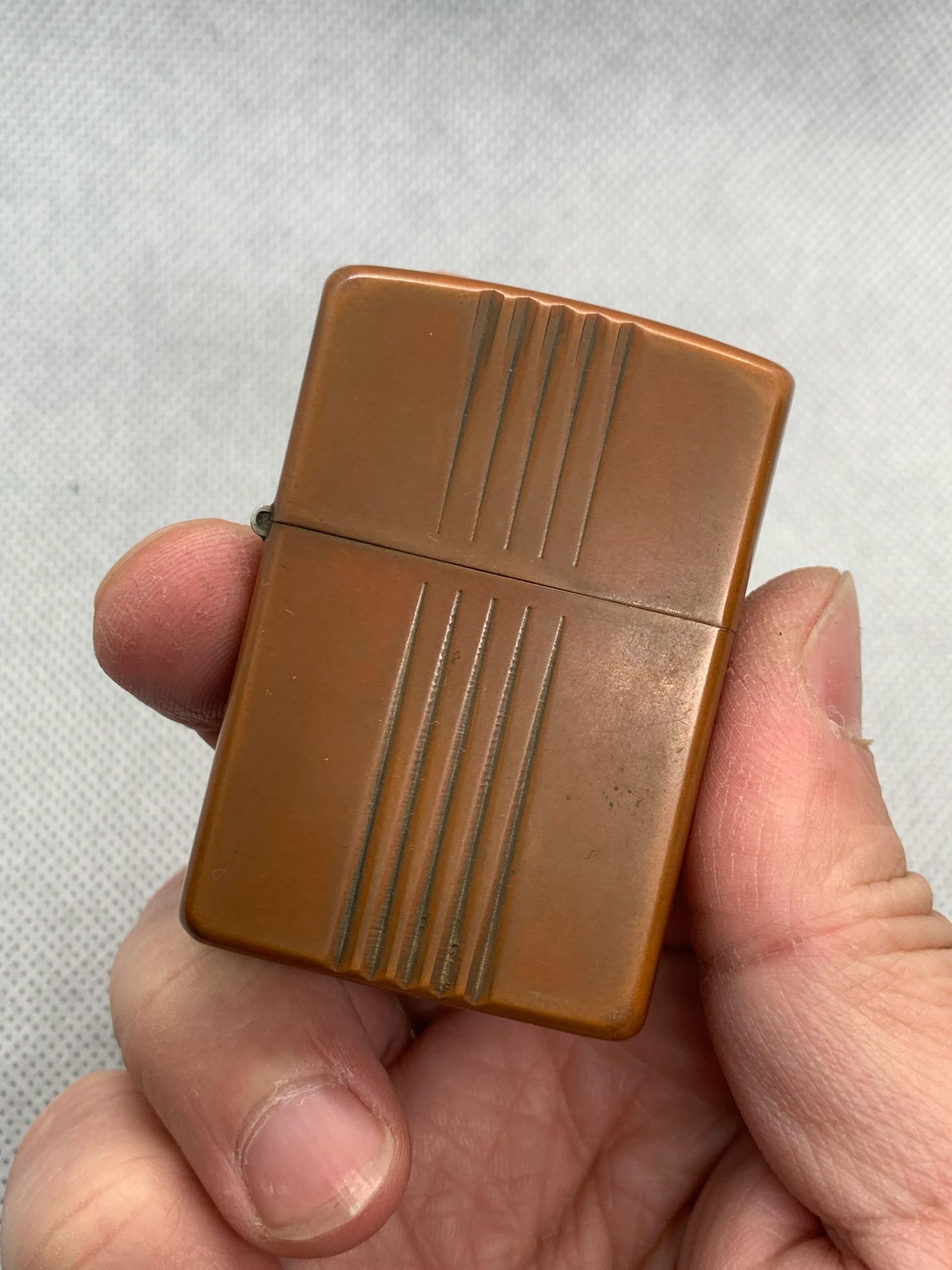新入02紫铜,少见款-晒机交流紫锋-zippo打火机爱好者|zippo老机|zippo