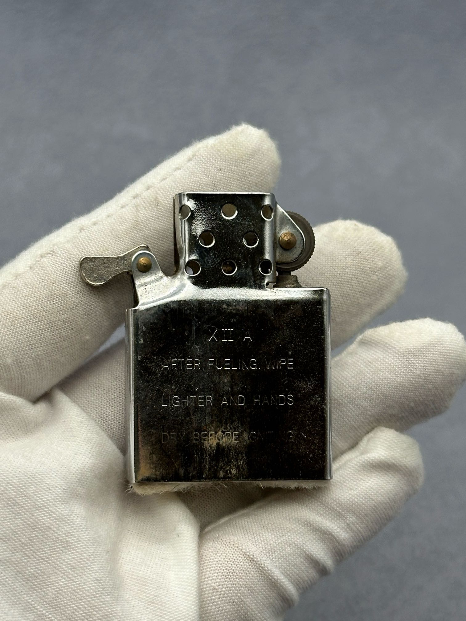 二手非zippo 鲁邦三世枪托煤油打火机
